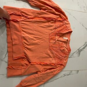 Pilcro Vibrant Coral Button-Up